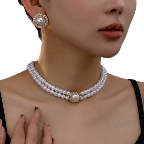 Retro Beach Vacation Style Stylish Elegant Necklace Earings Set - Image 3