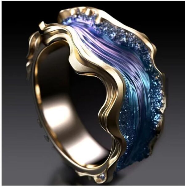 HAILANG Resin Fashion Diamond Women's Ring - Image 6
