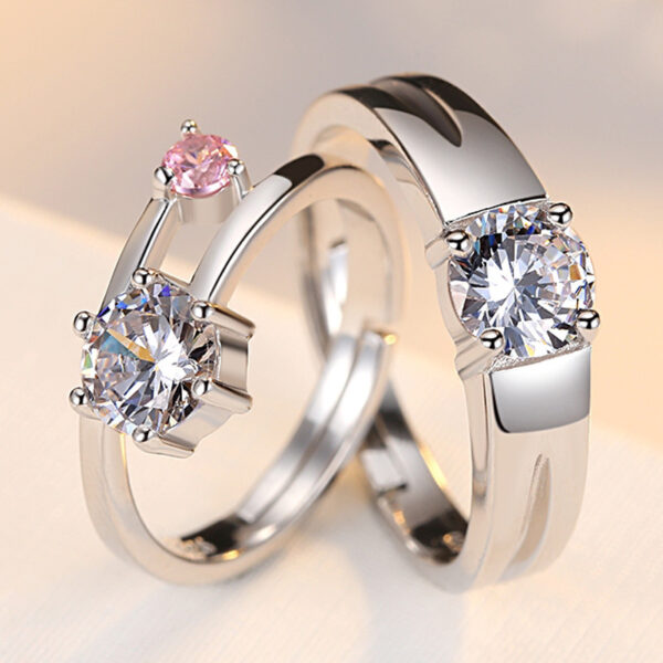 Sterling Silver Jewelry Sterling Silver Ring   Ring Sterling Silver Fashion Couple Ring