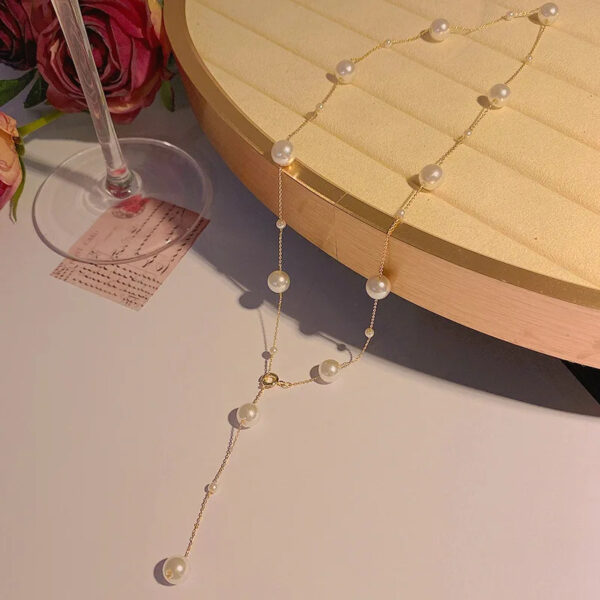 Trendy Pearl Necklace For Women Fashion Starry Pearl Choker Necklaces - Image 10