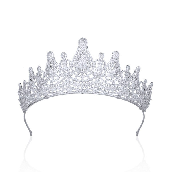 Tiara Micro-inlaid Zircon Wedding Crown - Image 6