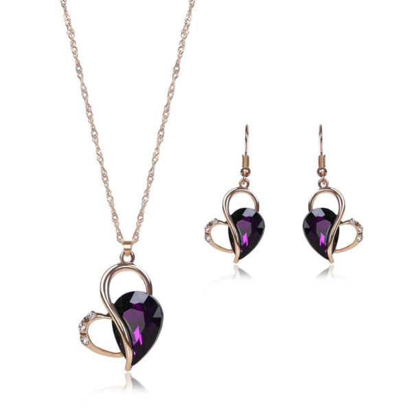 Two-piece Set Of Popular New Jewelry Necklace And Earrings - Image 2