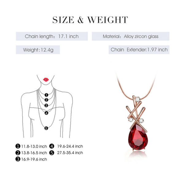 Glass Set With Rhinestone Bridal Wedding Jewelry - Image 7