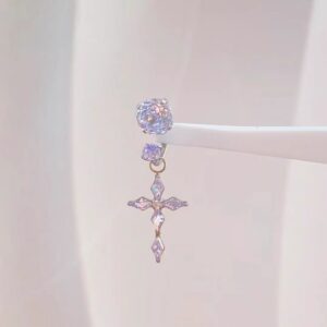 Ear Bone Stud Horseshoe Ring Earrings