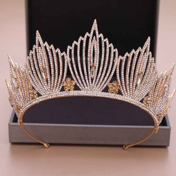 Bridal American Crystal Crown - Image 4