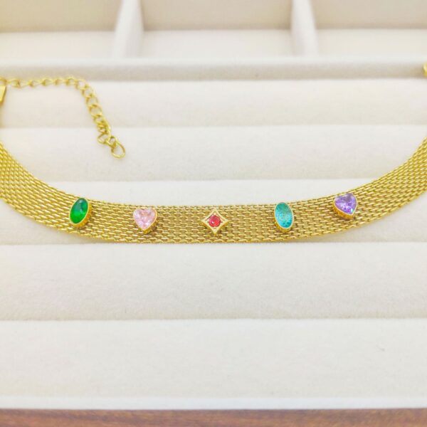Gold-plated Korean Fashion Woven Bracelet - Image 5