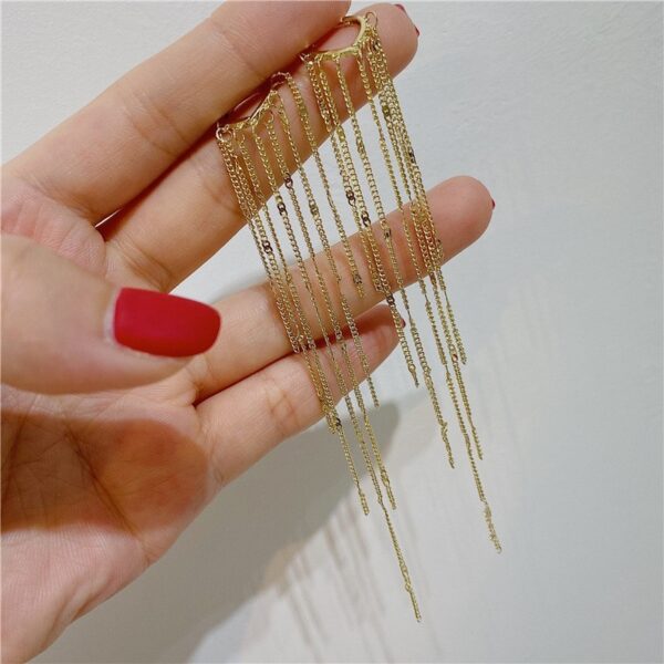 Love heart Women's Love Long Fringe Earrings - Image 4