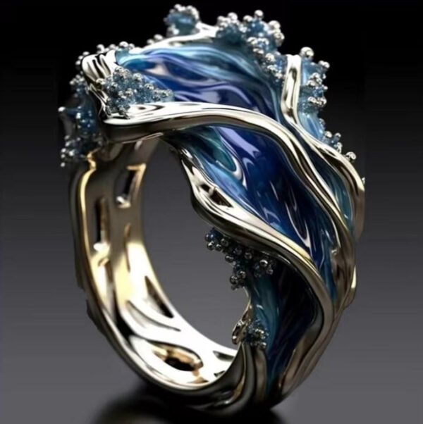 HAILANG Resin Fashion Diamond Women's Ring - Image 5