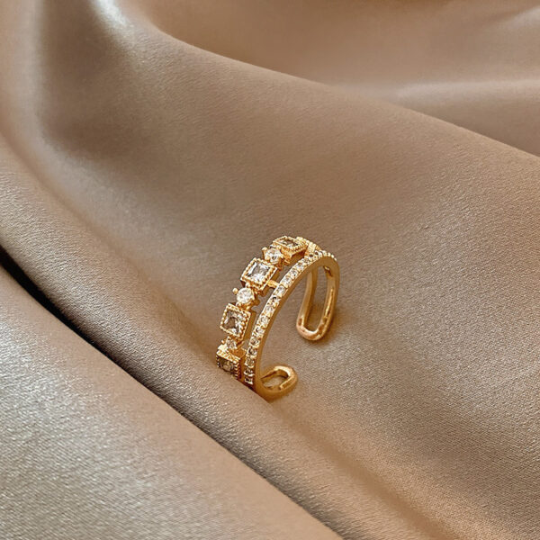 New Classic Zircon Circle Ring For Woman  Finger Accessories Fashion Korean Jewelry Wedding Party Unusual Rings - Image 3