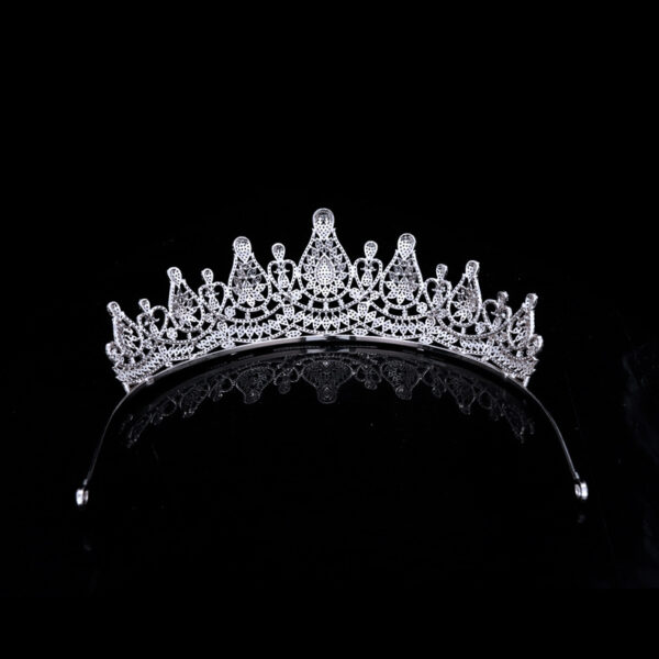 Tiara Micro-inlaid Zircon Wedding Crown - Image 7