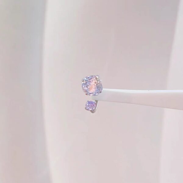 Ear Bone Stud Horseshoe Ring Earrings - Image 4