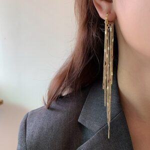 Love heart Women's Love Long Fringe Earrings