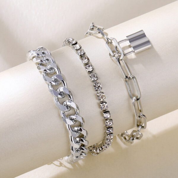 Chain Buckle Circle 5-Piece Bracelet Jewelry Set Bracelet - Image 6