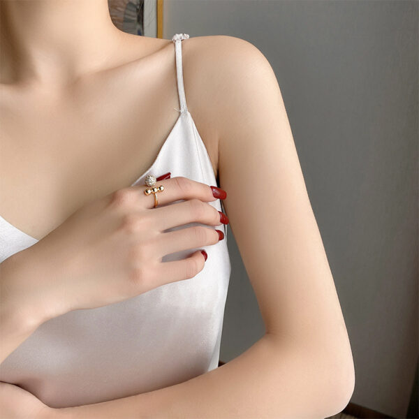 New Classic Zircon Circle Ring For Woman  Finger Accessories Fashion Korean Jewelry Wedding Party Unusual Rings - Image 5