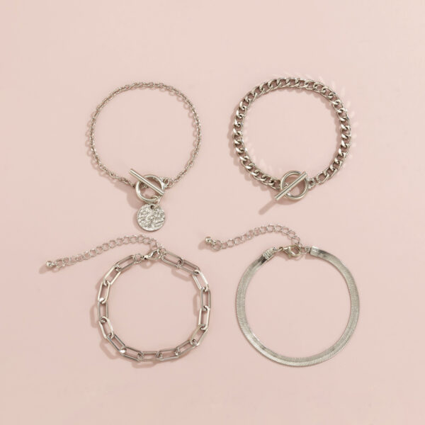 Metal Wind Hollow Chain Bracelet Snake Bone Metal Bracelet - Image 5