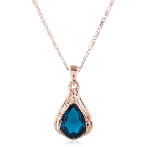 Water Drop Necklace Earring Jewelry Set - Image 7