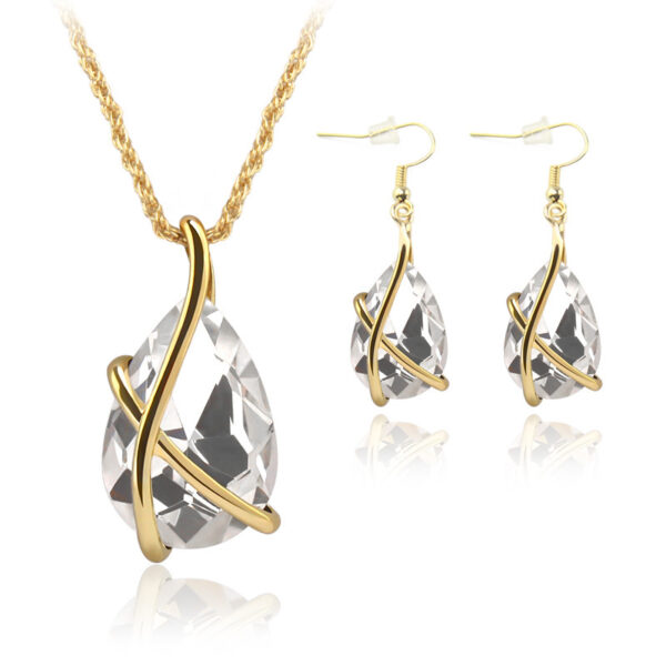 Jewelry Set Pendant Necklace Earring Nostalgia - Image 2