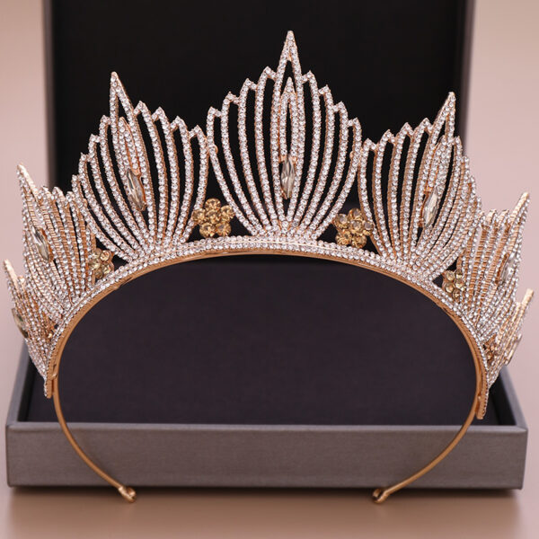 Bridal American Crystal Crown - Image 2