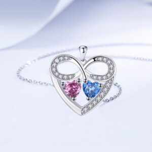 American Elegant Jewelry Ornament Heart To Heart Necklace
