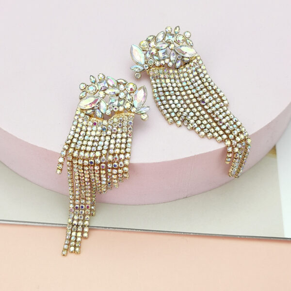 Sweet Beauty Fashion Tassel Pendant Earrings - Image 3