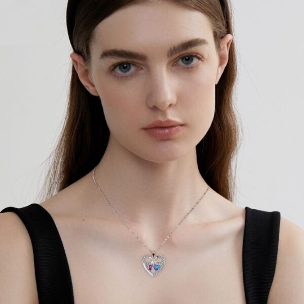 American Elegant Jewelry Ornament Heart To Heart Necklace - Image 3