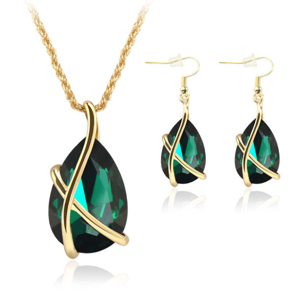 Jewelry Set Pendant Necklace Earring Nostalgia - Image 6