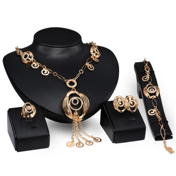 Ethnic Style Necklace Earrings Jewelry Set - Image 4