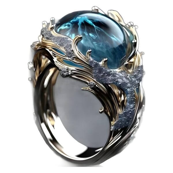HAILANG Resin Fashion Diamond Women's Ring - Image 2