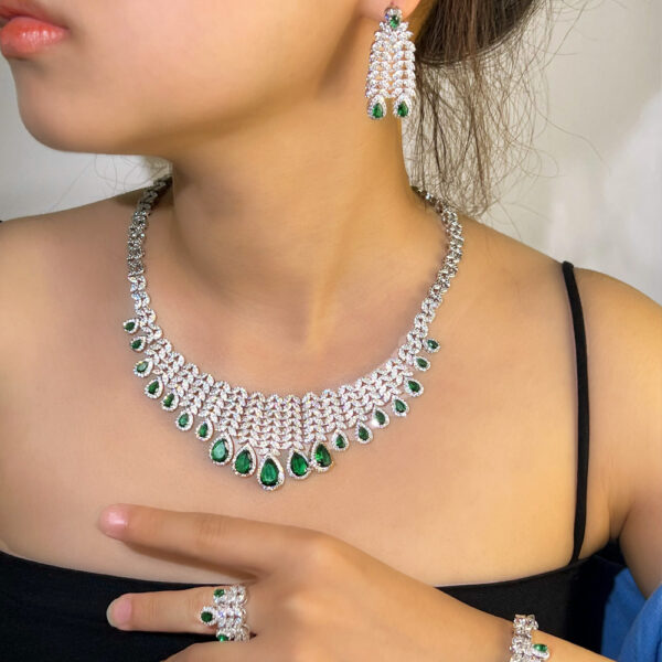 Necklace Earring Bracelet Ring Set - Image 4