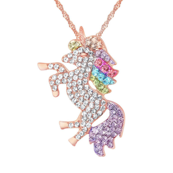 South Korea Tianma Heavy Industry Zircon Pendant Necklace - Image 7