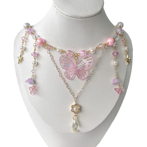 Heart Lily Multi-layer Tassel Clavicle Chain - Image 4