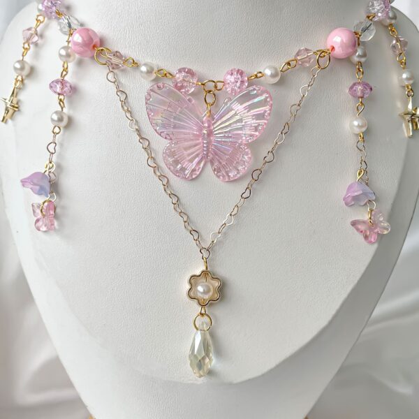 Heart Lily Multi-layer Tassel Clavicle Chain - Image 5