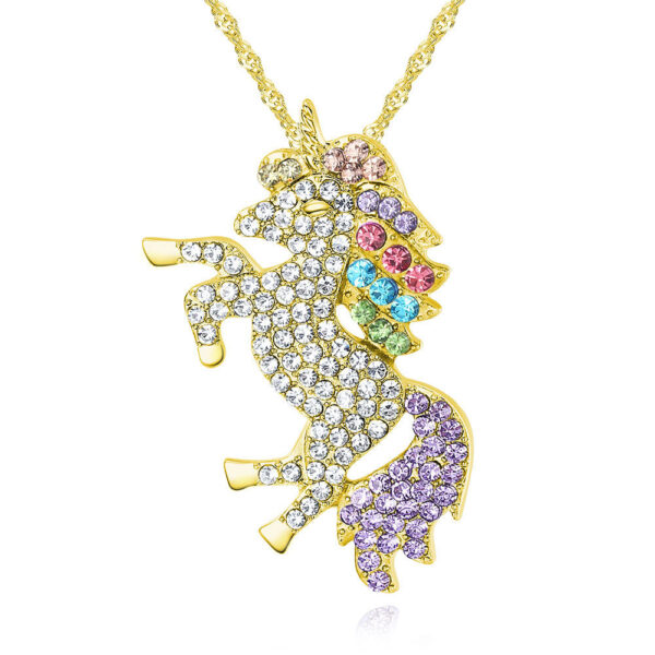 South Korea Tianma Heavy Industry Zircon Pendant Necklace - Image 4
